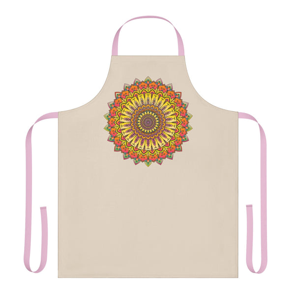 Mandala Art Apron - Vibrant Floral Design All Over Prints - Blululi
