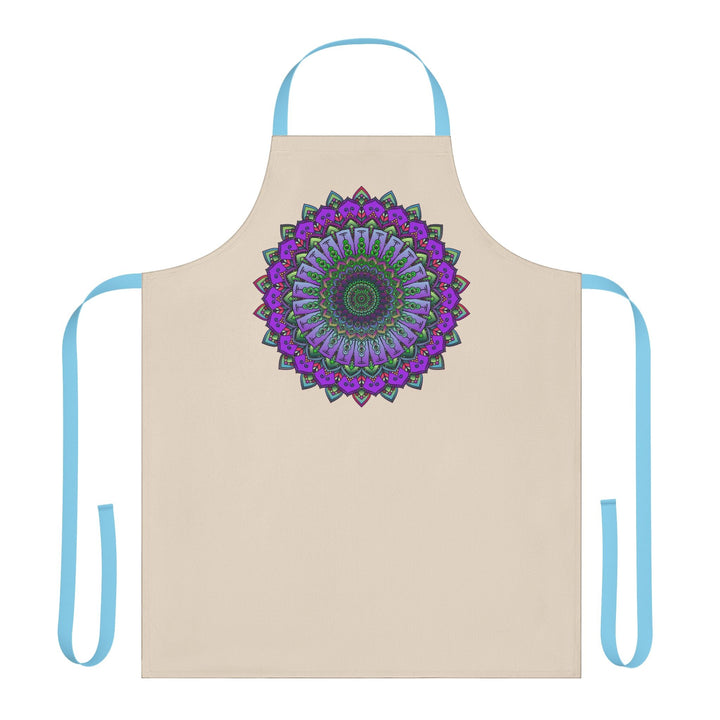 Mandala Art Apron - Vibrant Floral Design All Over Prints - Blululi