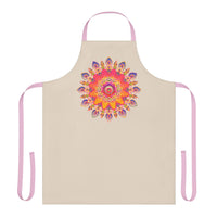 Mandala Art Apron - Vibrant Floral Design All Over Prints - Blululi