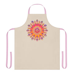 Mandala Art Apron - Vibrant Floral Design All Over Prints - Blululi