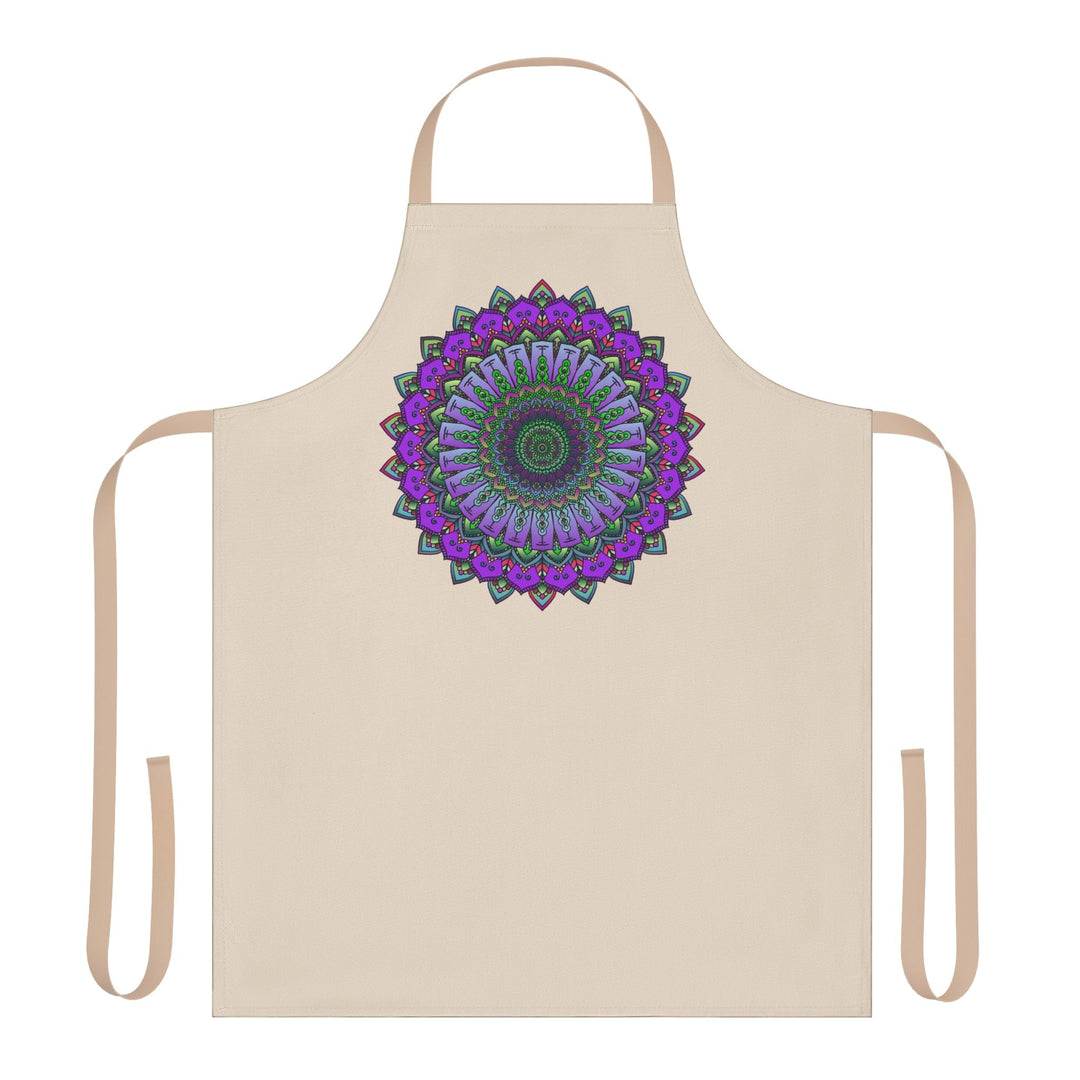 Mandala Art Apron - Vibrant Floral Design All Over Prints - Blululi