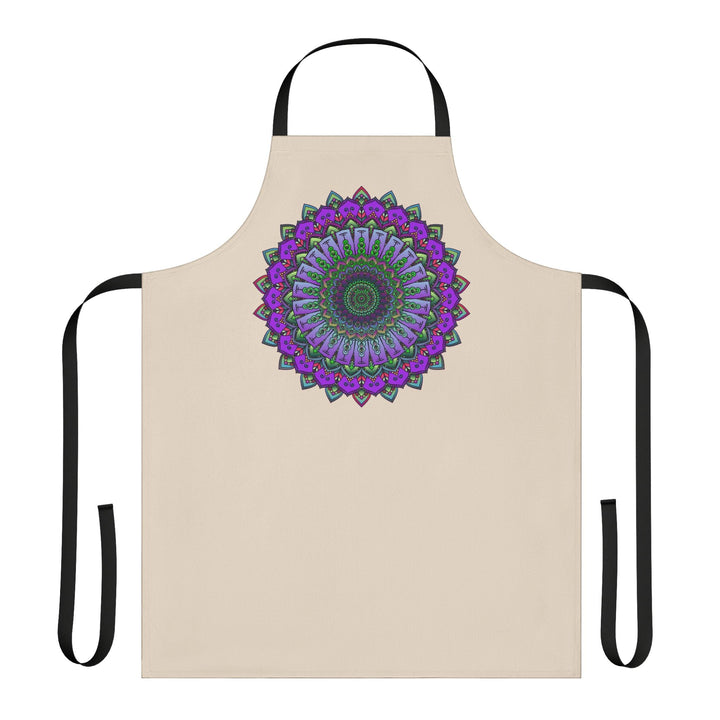 Mandala Art Apron - Vibrant Floral Design All Over Prints - Blululi