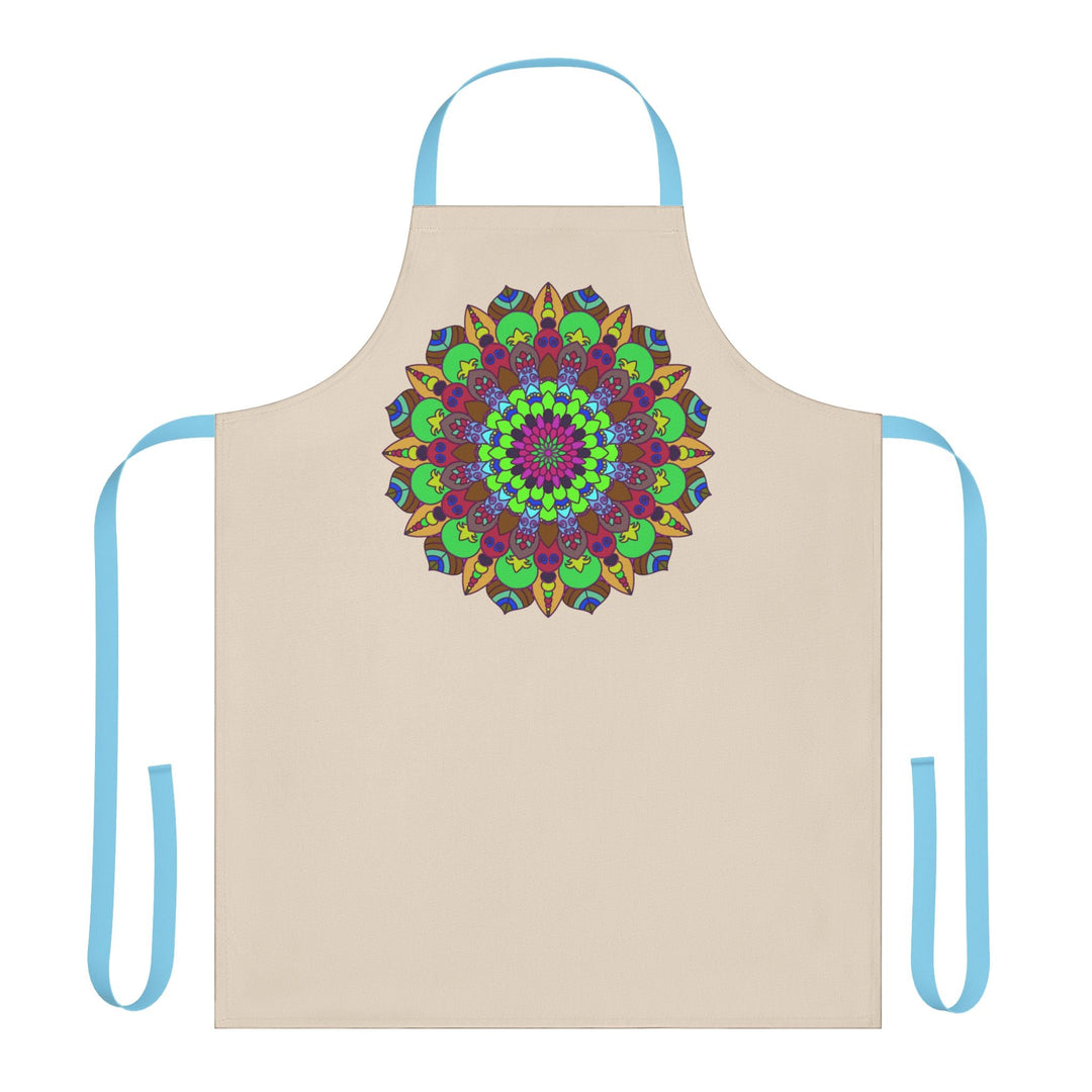 Mandala Art Apron - Vibrant Floral Design All Over Prints - Blululi