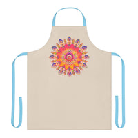 Mandala Art Apron - Vibrant Floral Design All Over Prints - Blululi