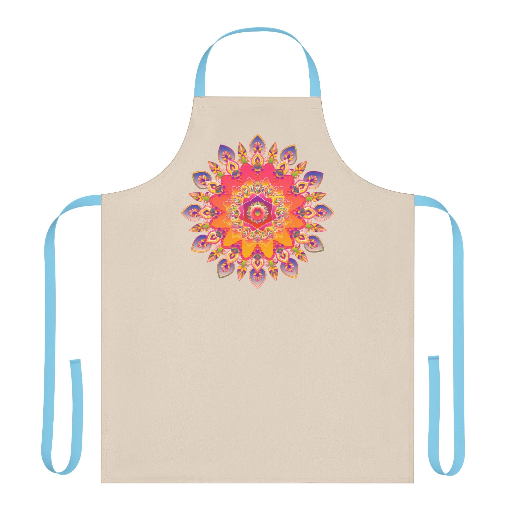 Mandala Art Apron - Vibrant Floral Design All Over Prints - Blululi