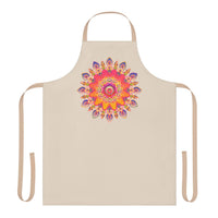 Mandala Art Apron - Vibrant Floral Design All Over Prints - Blululi