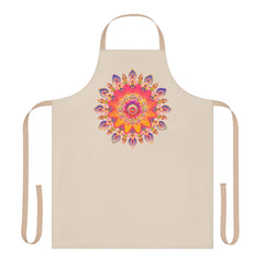 Mandala Art Apron - Vibrant Floral Design All Over Prints - Blululi