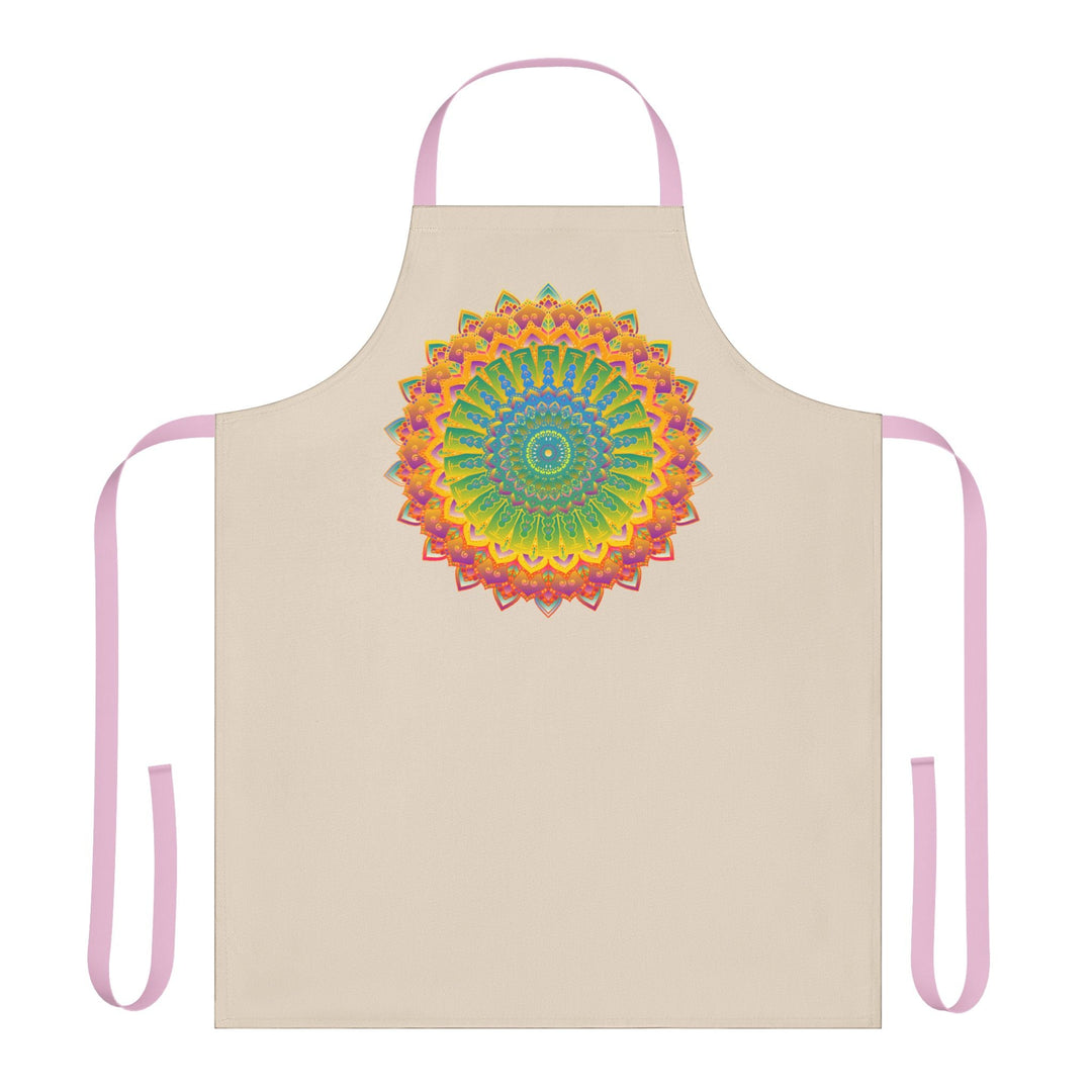 Mandala Art Apron - Vibrant Hand Drawn Design All Over Prints - Blululi