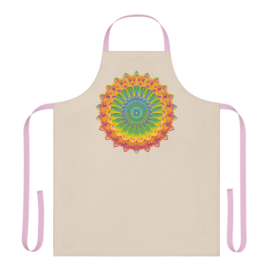 Mandala Art Apron - Vibrant Hand Drawn Design All Over Prints - Blululi