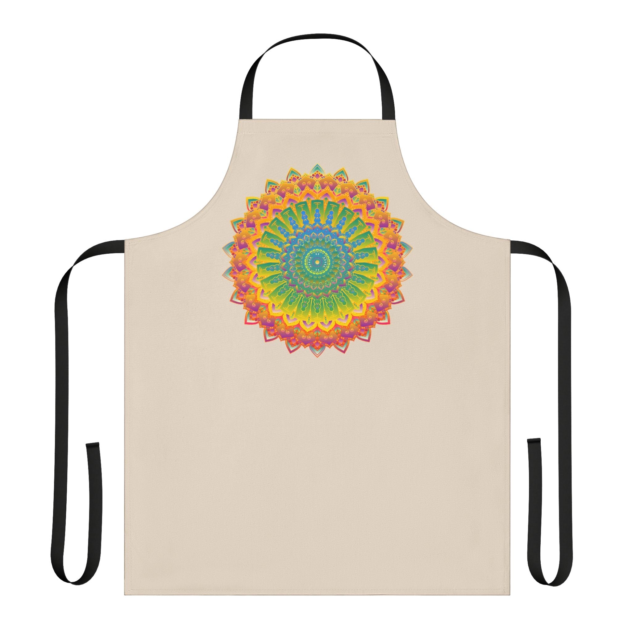 Mandala Art Apron - Vibrant Hand Drawn Design All Over Prints - Blululi