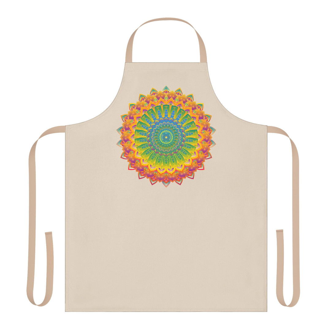 Mandala Art Apron - Vibrant Hand Drawn Design All Over Prints - Blululi