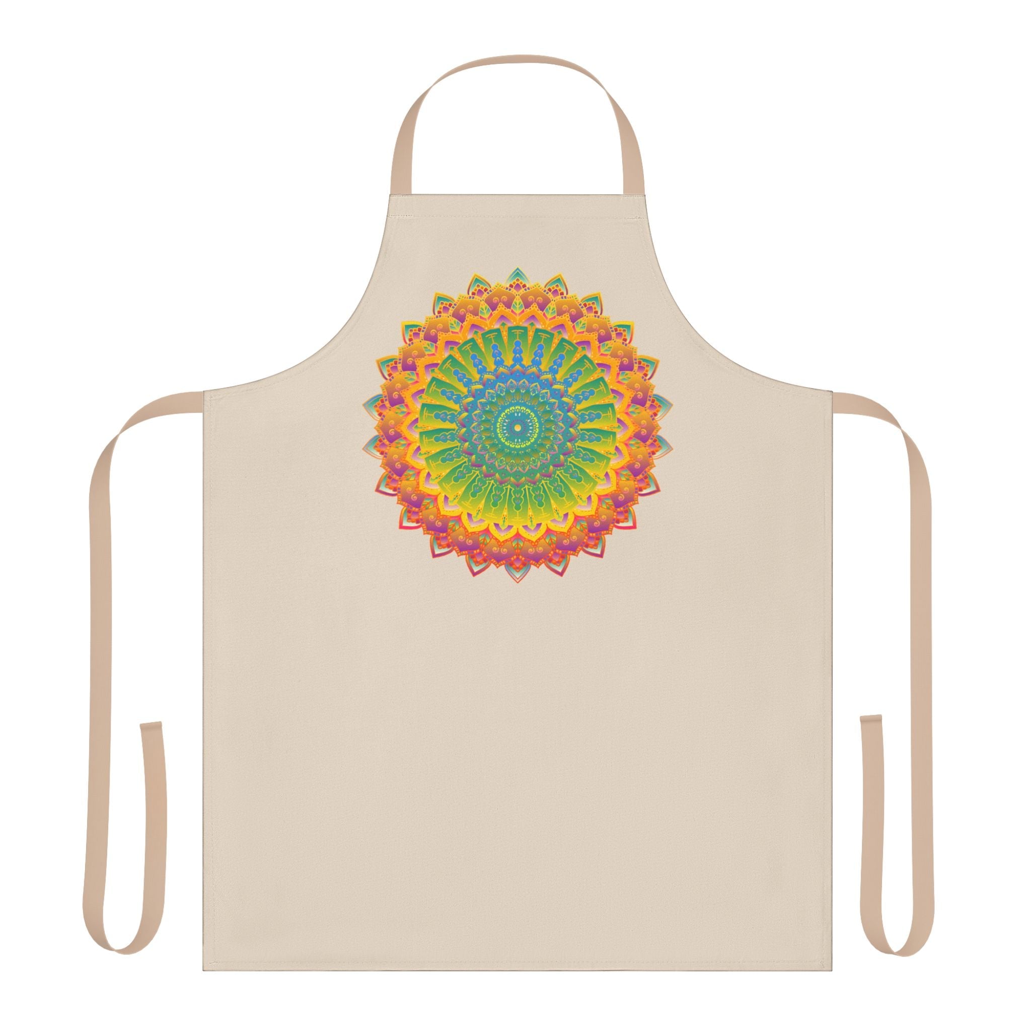 Mandala Art Apron - Vibrant Hand Drawn Design All Over Prints - Blululi