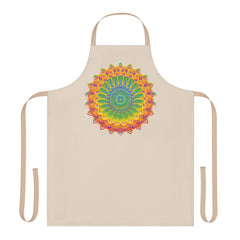 Mandala Art Apron - Vibrant Hand Drawn Design All Over Prints - Blululi