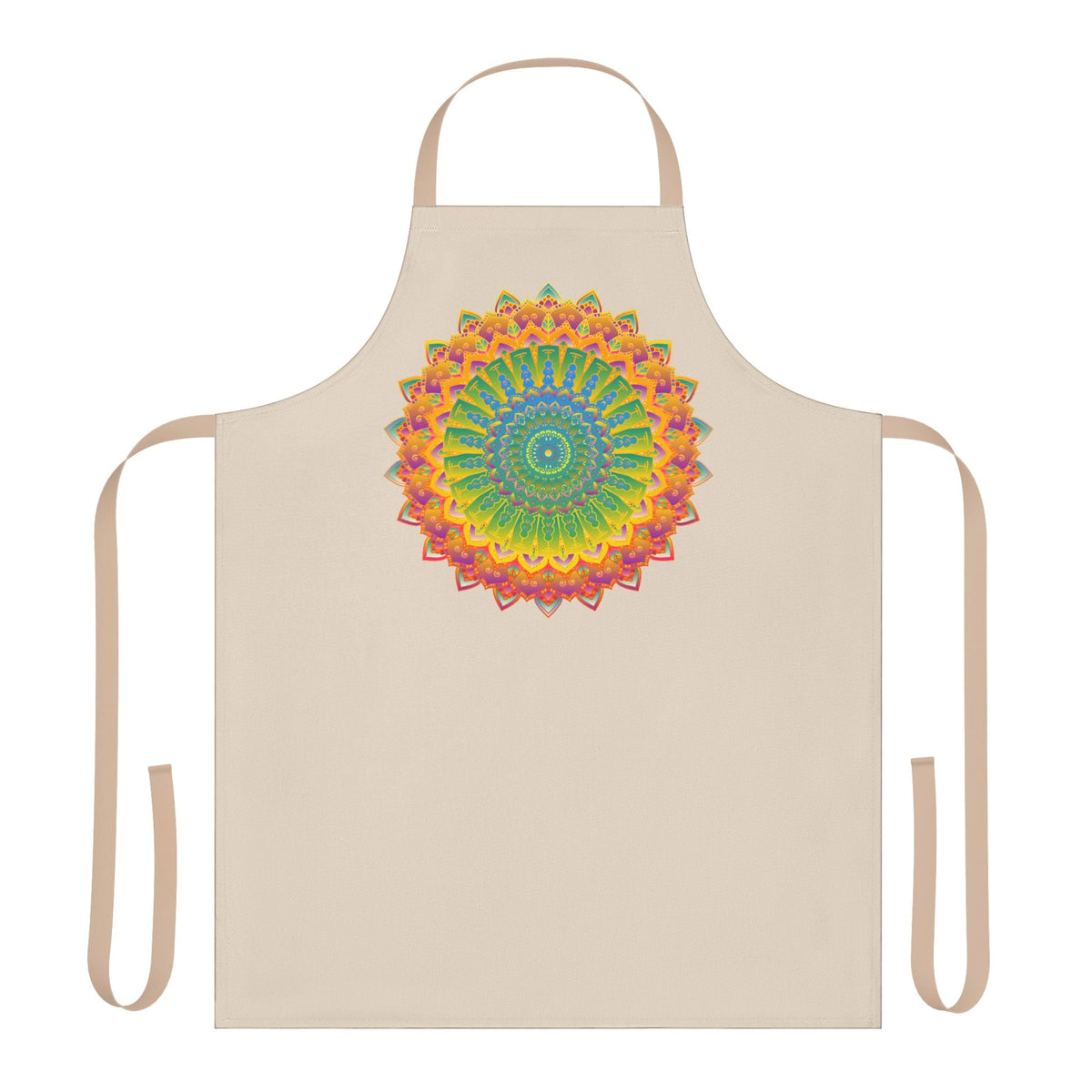 Mandala Art Apron - Vibrant Hand Drawn Design All Over Prints - Blululi