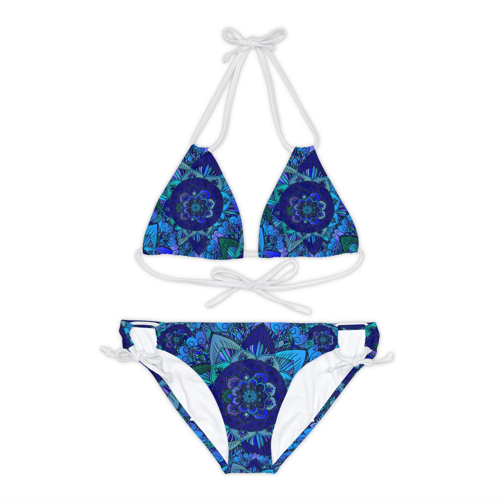 Mandala Art Bikini Set - Blue, Green, Purple All Over Prints - Blululi