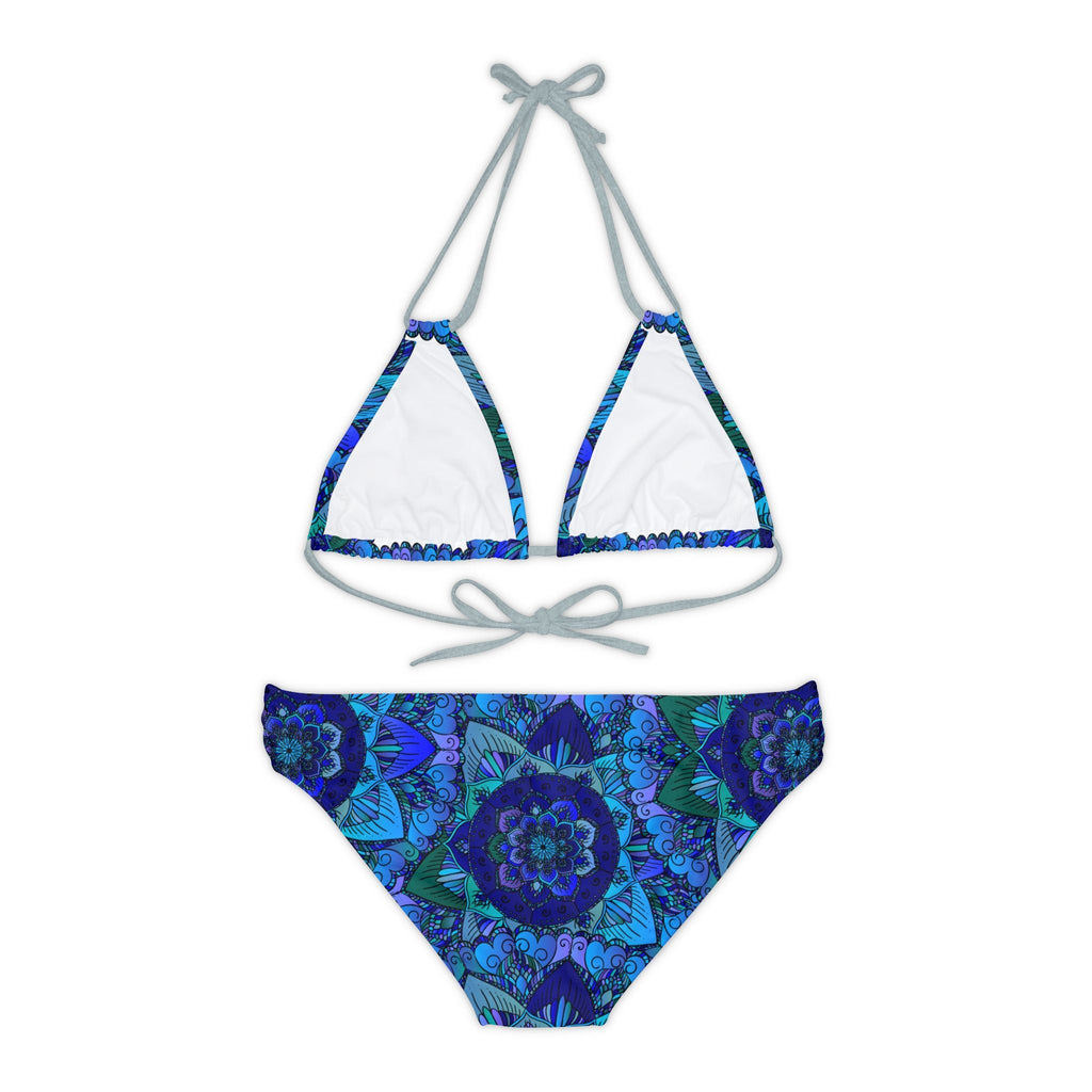 Mandala Art Bikini Set - Blue, Green, Purple All Over Prints - Blululi