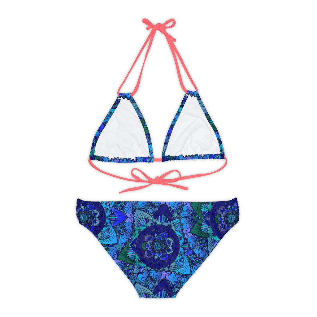 Mandala Art Bikini Set - Blue, Green, Purple All Over Prints - Blululi