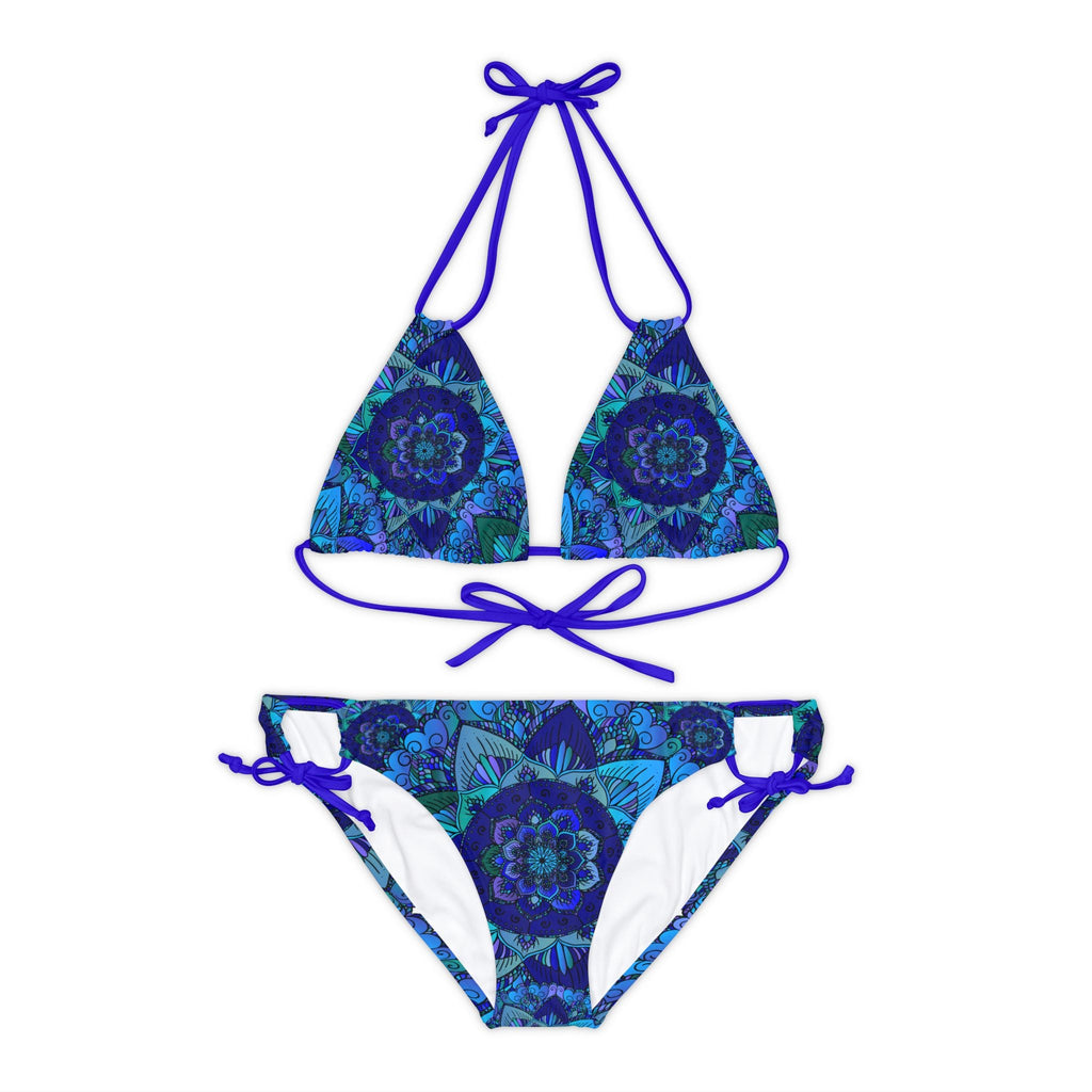 Mandala Art Bikini Set - Blue, Green, Purple All Over Prints - Blululi