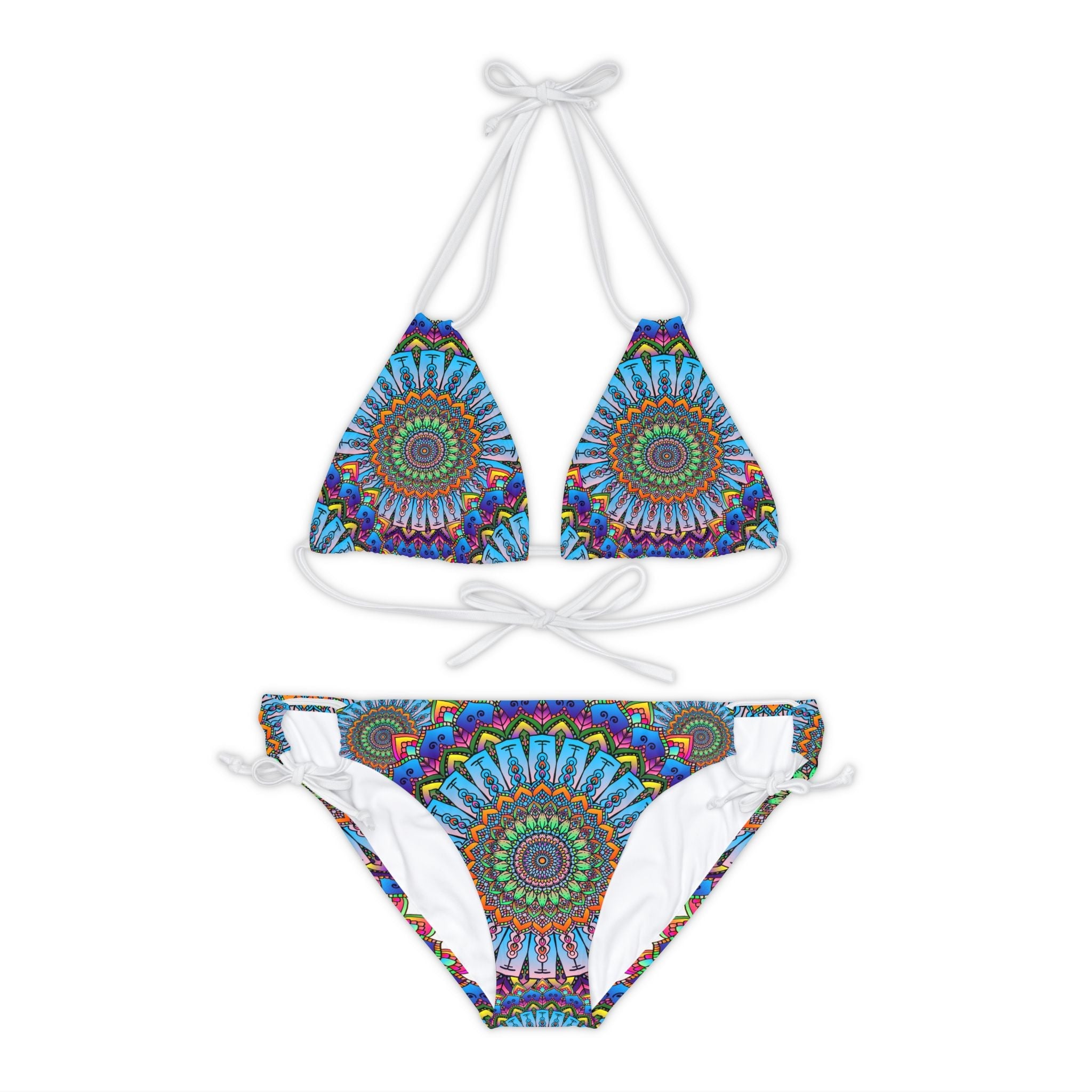 Mandala Art Bikini Set - Boho Beachwear All Over Prints - Blululi