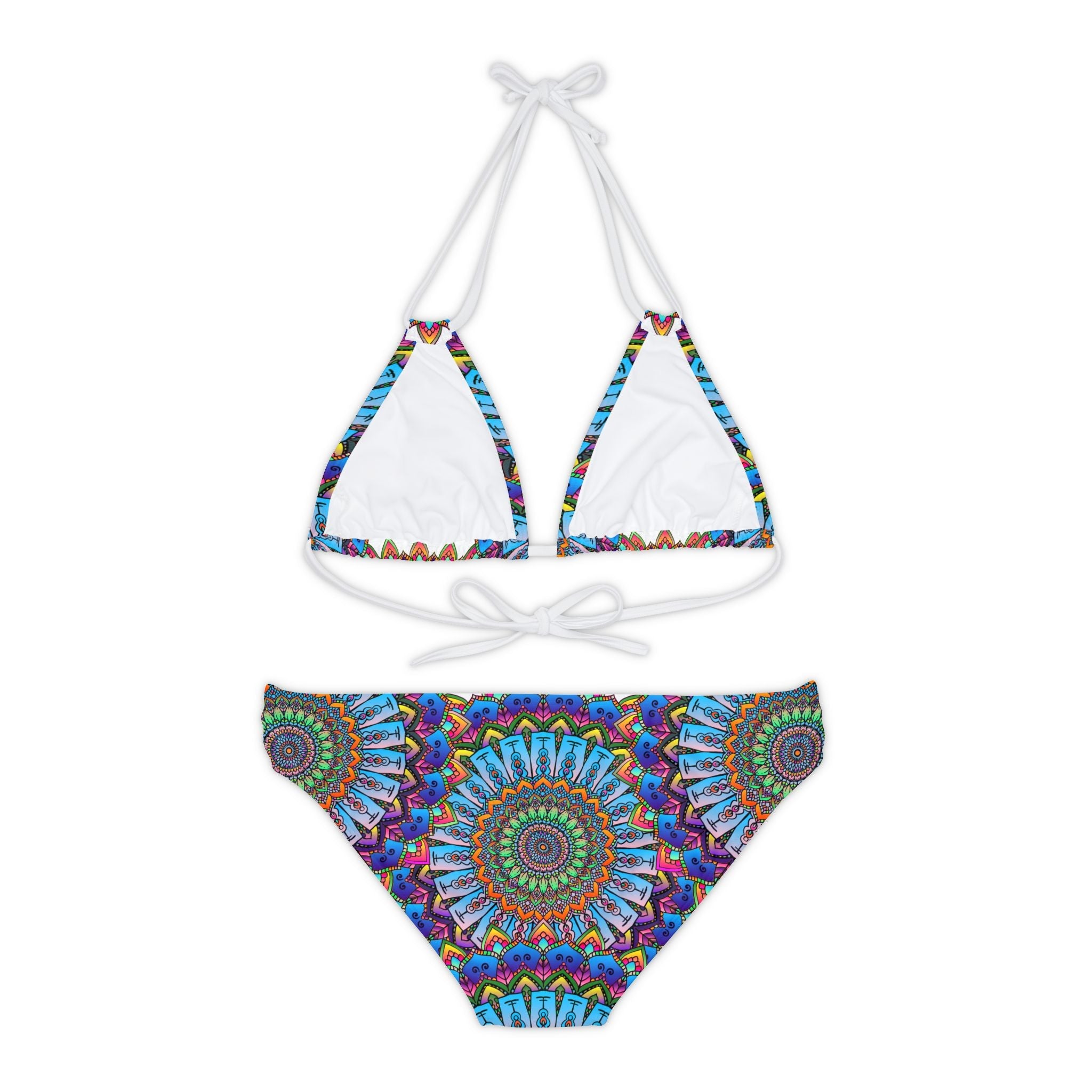 Mandala Art Bikini Set - Boho Beachwear All Over Prints - Blululi