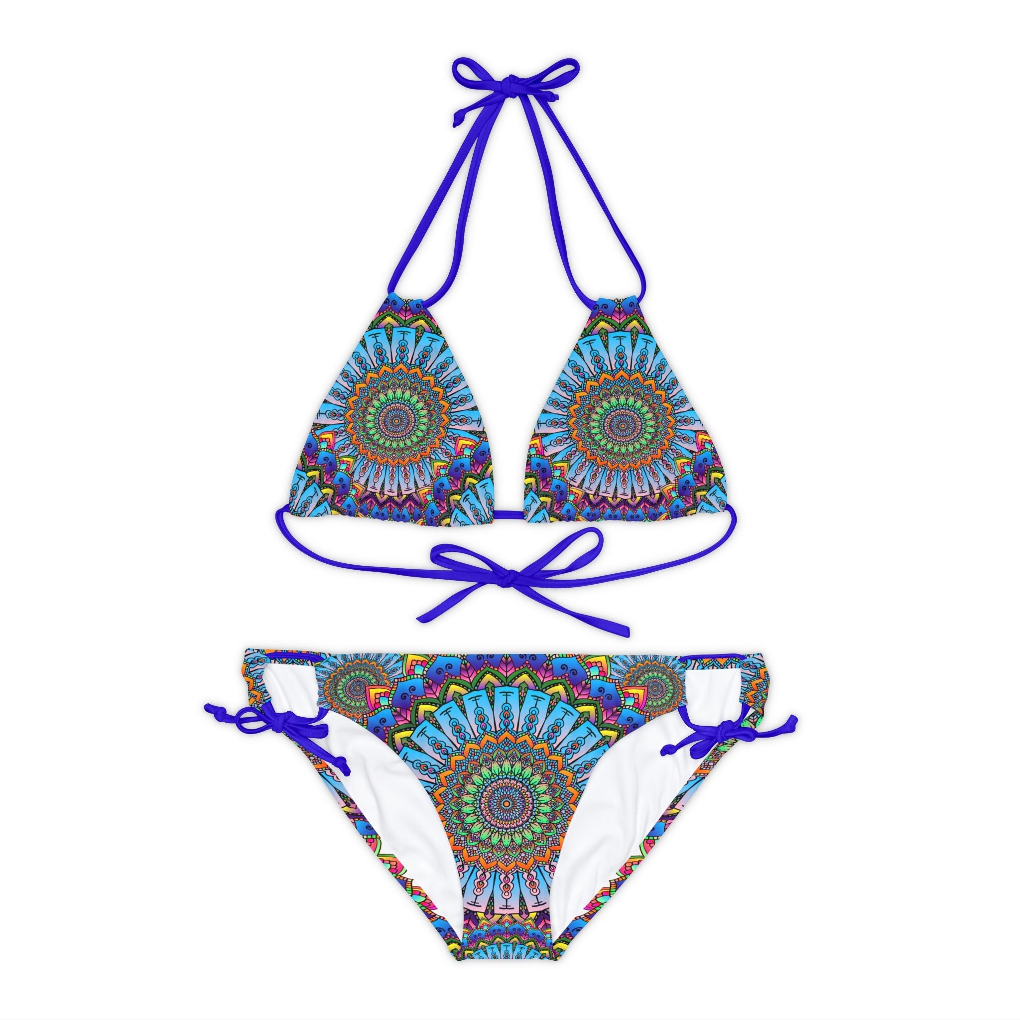 Mandala Art Bikini Set - Boho Beachwear All Over Prints - Blululi