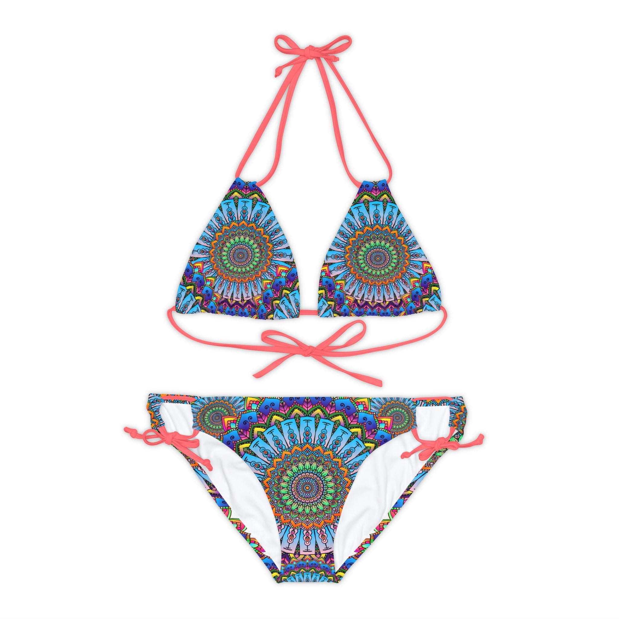 Mandala Art Bikini Set - Boho Beachwear All Over Prints - Blululi