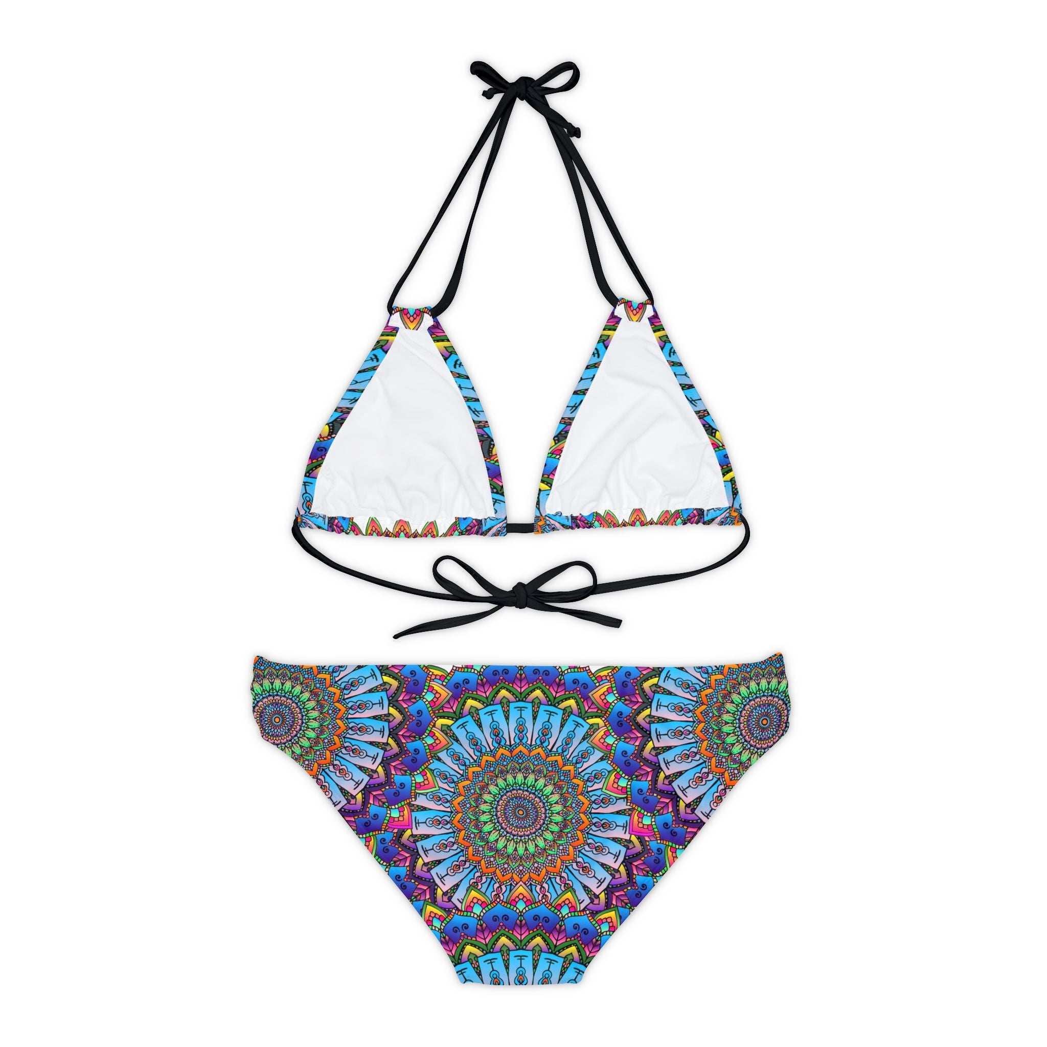 Mandala Art Bikini Set - Boho Beachwear All Over Prints - Blululi