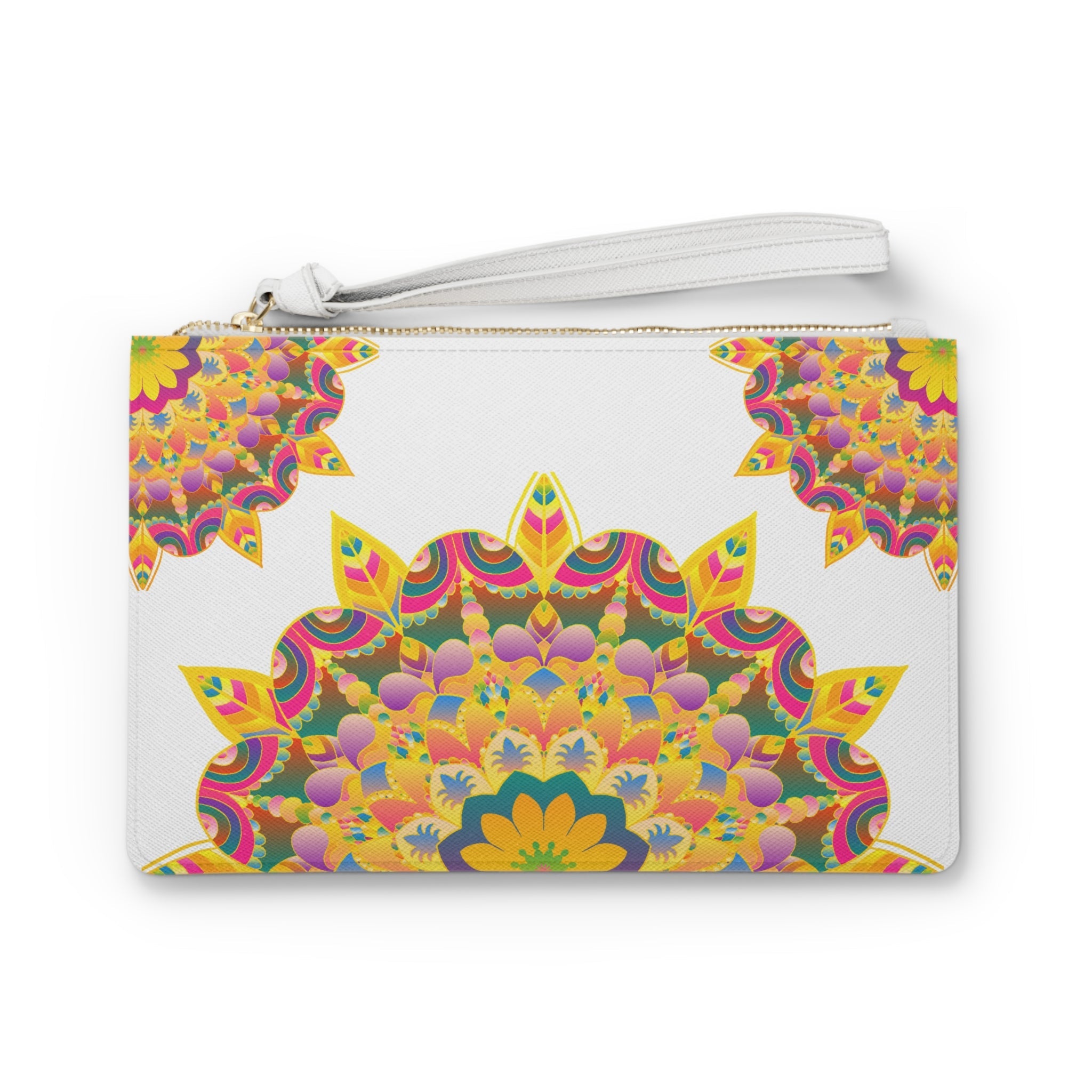 Mandala Art Clutch Bag - Hand Drawn Bags - Blululi