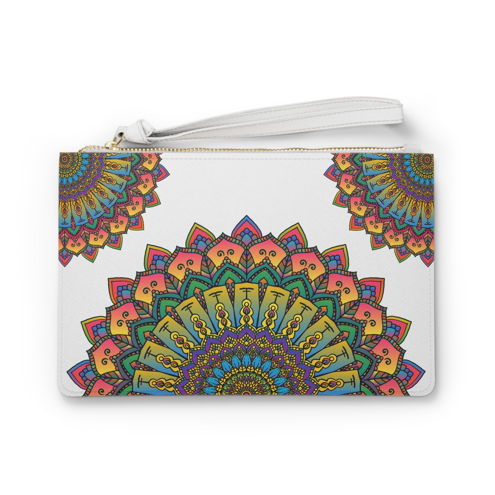 Mandala Art Clutch Bag - Hand Drawn Bags - Blululi