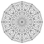 Mandala Art Coloring Pages - 80 Hand - Drawn Designs for Artistic Expression & Relaxation digital download - Blululi