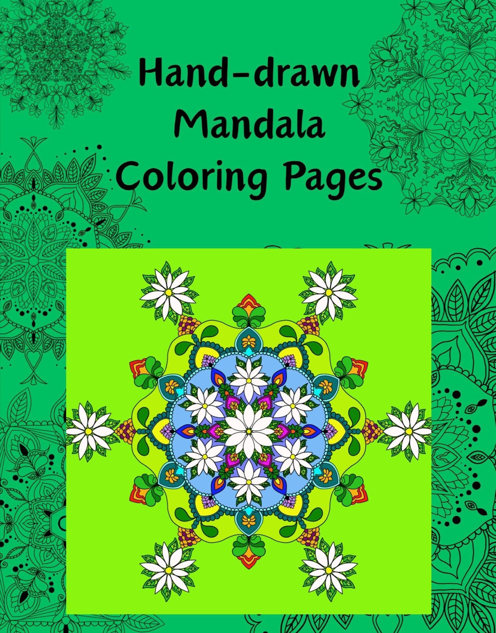 Mandala Art Coloring Pages - 80 Hand - Drawn Designs for Artistic Expression & Relaxation digital download - Blululi