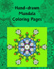 Mandala Art Coloring Pages - 80 Hand - Drawn Designs for Artistic Expression & Relaxation digital download - Blululi