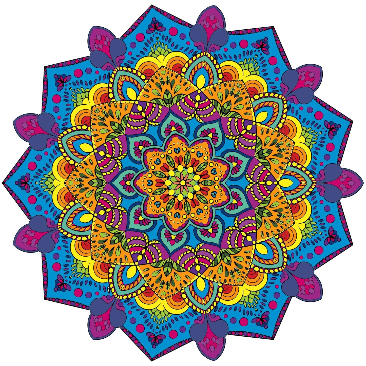 Mandala Art Coloring Pages - 80 Hand - Drawn Designs for Artistic Expression & Relaxation digital download - Blululi