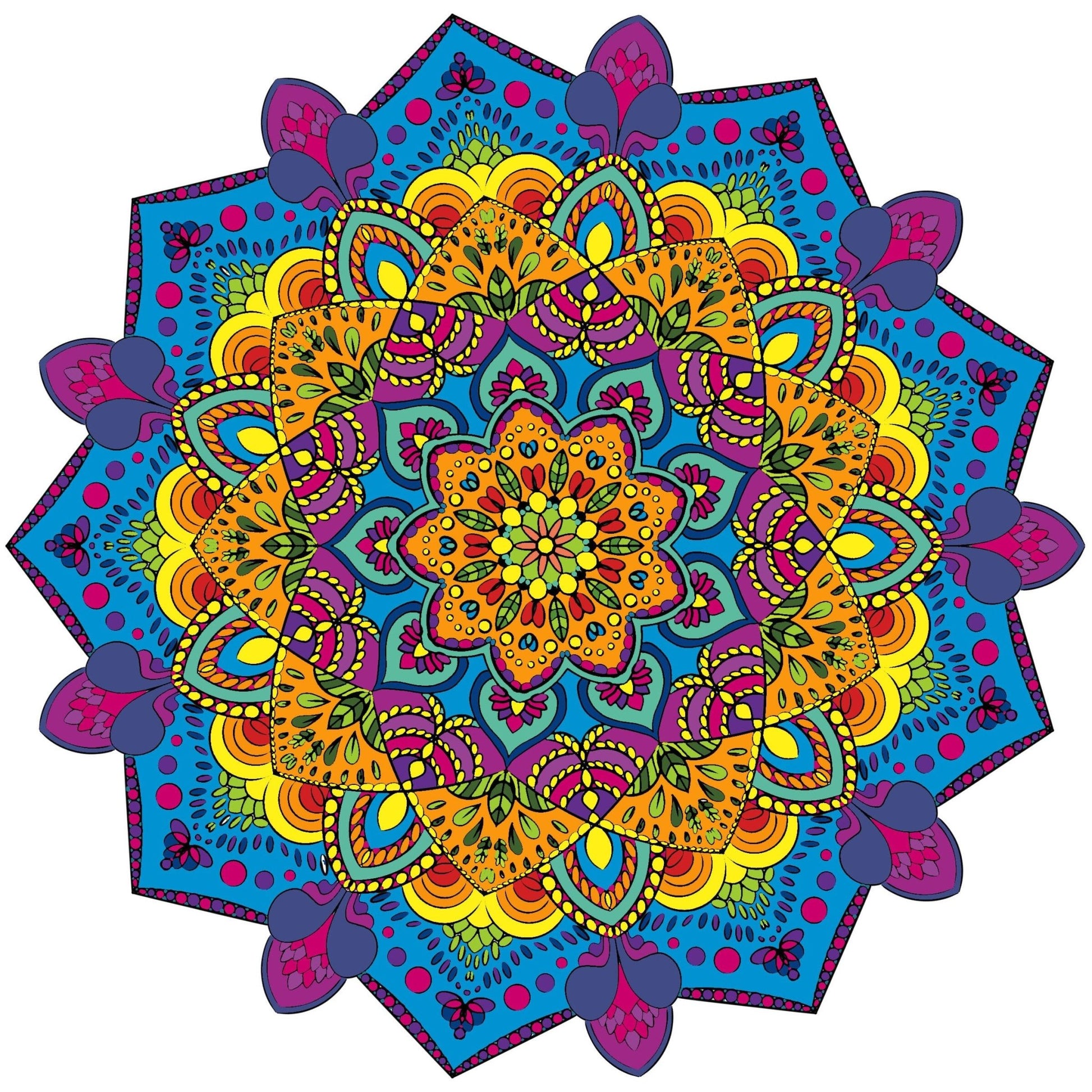 Mandala Art Coloring Pages - 80 Hand - Drawn Designs for Artistic Expression & Relaxation digital download - Blululi