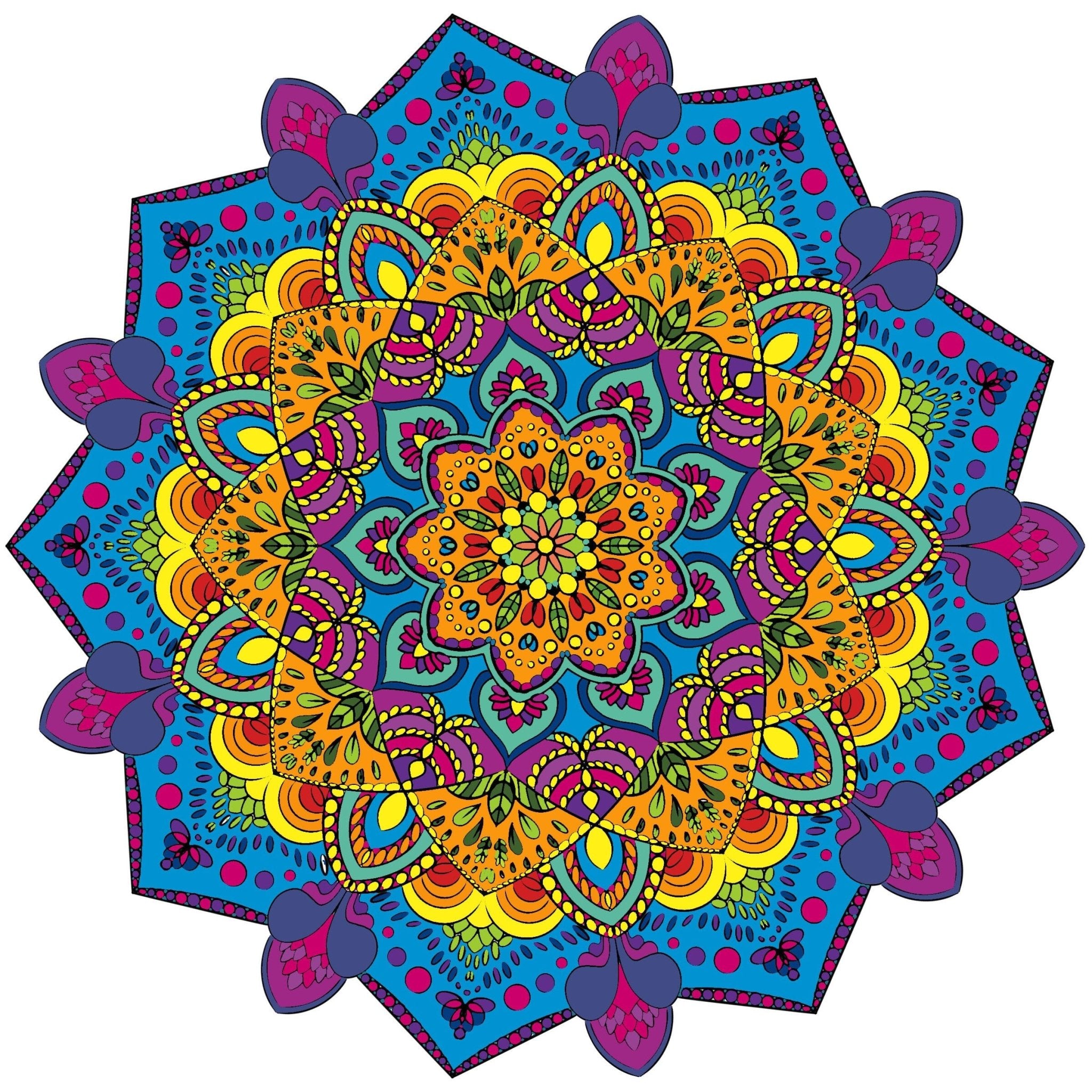 Mandala Art Coloring Pages - 80 Hand - Drawn Designs for Artistic Expression & Relaxation digital download - Blululi