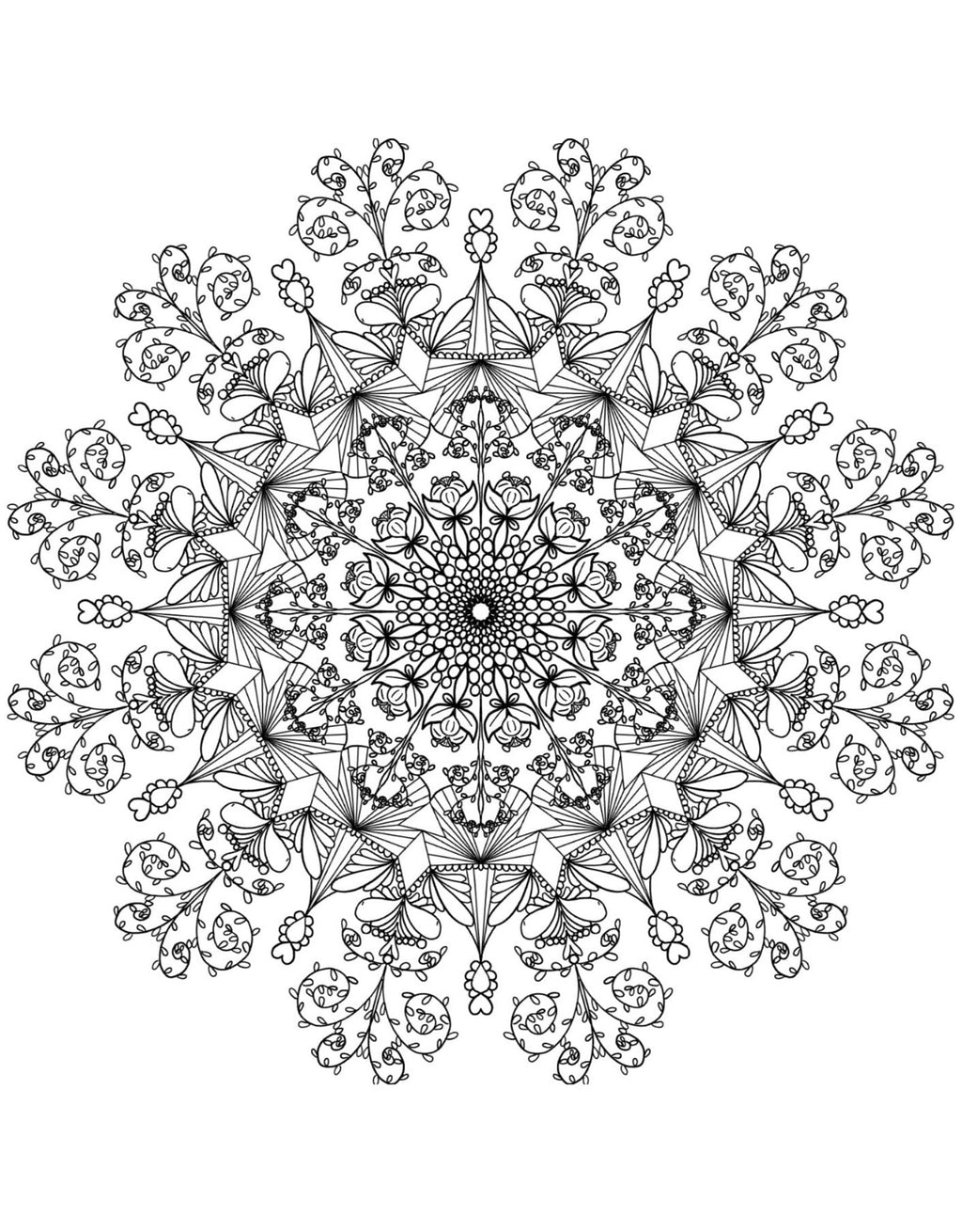 Mandala Art Coloring Pages - 80 Hand - Drawn Designs for Artistic Expression & Relaxation digital download - Blululi