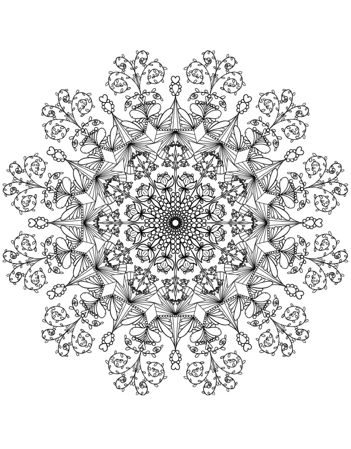 Mandala Art Coloring Pages - 80 Hand - Drawn Designs for Artistic Expression & Relaxation digital download - Blululi