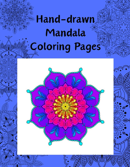 Mandala Art Coloring Pages - 80 Hand - Drawn Designs for Artistic Expression & Relaxation digital download - Blululi