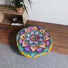 Mandala Art Floor Cushion - Tufted Floor Pillow, Round - Blululi