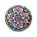 Mandala Art Floor Cushion - Tufted Floor Pillow, Round - Blululi