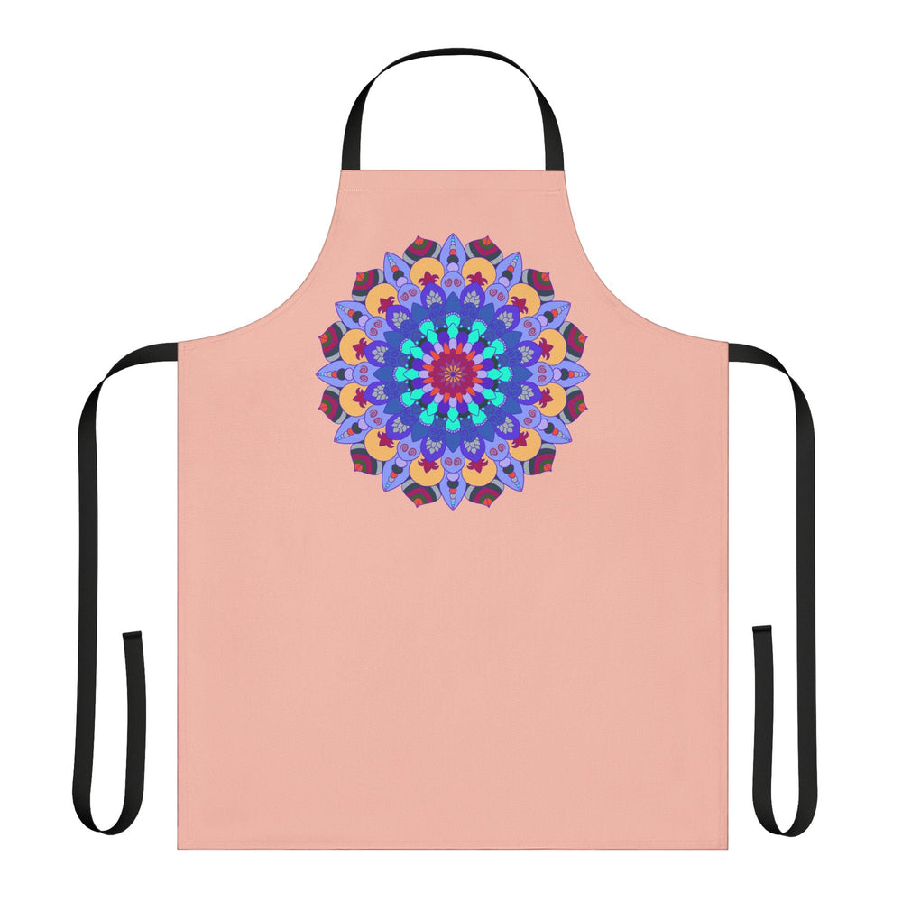 Mandala Art Peach Apron - Colorful Kitchen Decor All Over Prints - Blululi