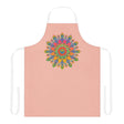 Mandala Art Peach Apron - Colorful Kitchen Decor All Over Prints - Blululi