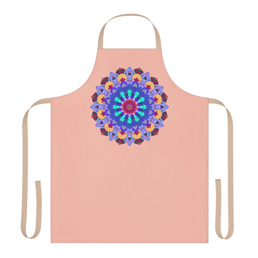 Mandala Art Peach Apron - Colorful Kitchen Decor All Over Prints - Blululi