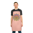 Mandala Art Peach Apron - Colorful Kitchen Decor All Over Prints - Blululi