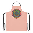 Mandala Art Peach Apron - Intricate Design All Over Prints - Blululi