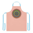Mandala Art Peach Apron - Intricate Design All Over Prints - Blululi