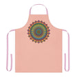 Mandala Art Peach Apron - Intricate Design All Over Prints - Blululi