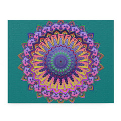 Mandala Art Puzzle - 252 & 500 Piece Puzzle - Blululi