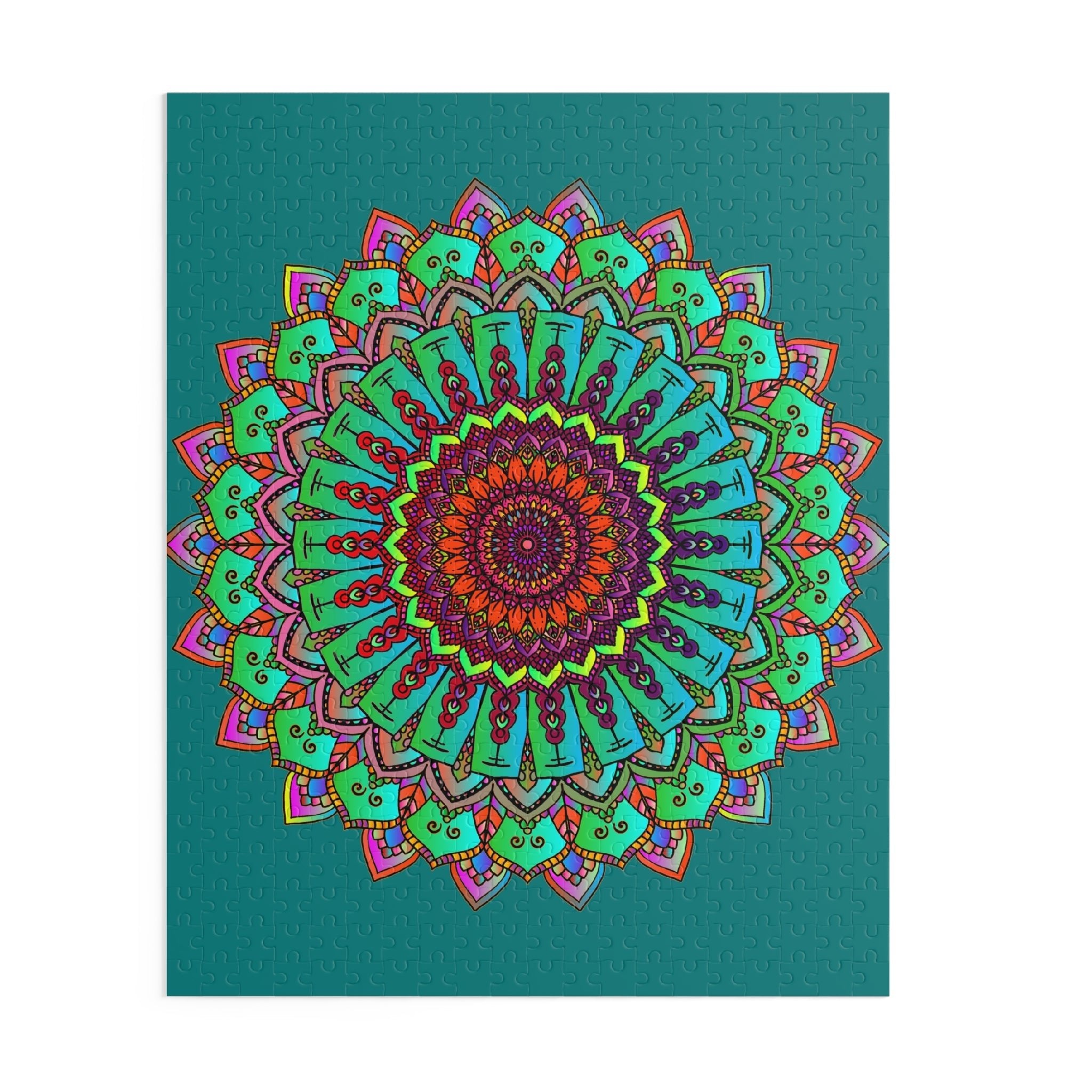 Mandala Art Puzzle - 252 & 500 Piece Puzzle - Blululi