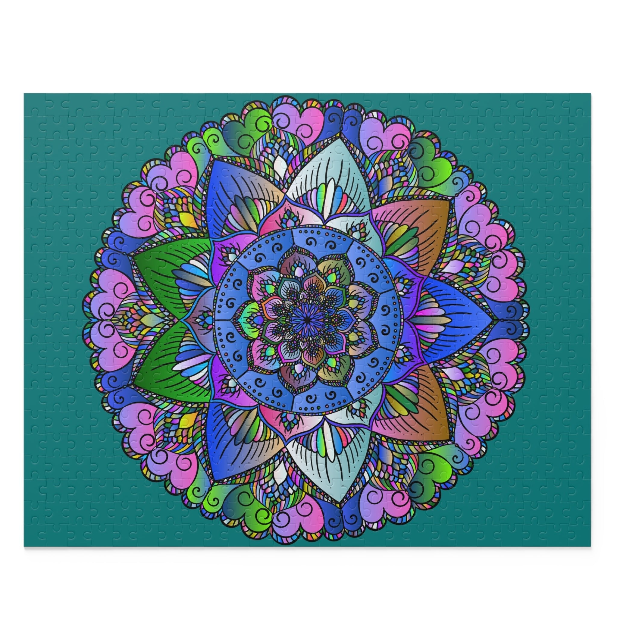 Mandala Art Puzzle - 252 & 500 Pieces Puzzle - Blululi